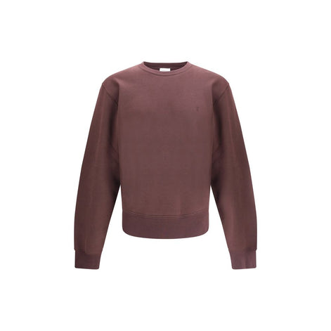 Saint Laurent Bordeaux Cotton Sweatshirt Saint Laurent