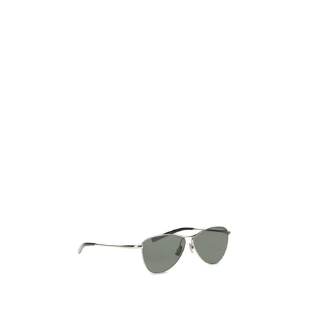 Saint Laurent Silver Metal Sunglasses Saint Laurent