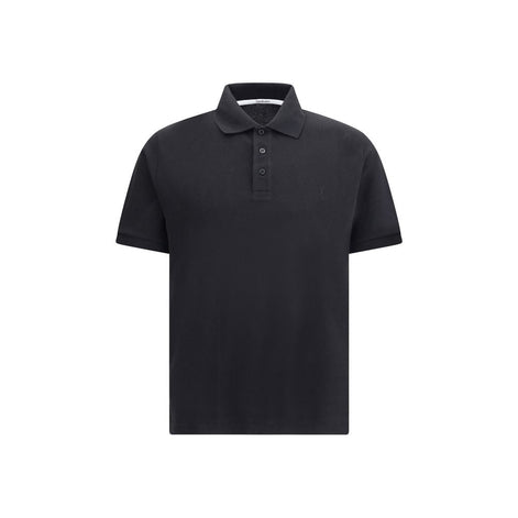Saint Laurent Black Cotton Polo Shirt Saint Laurent