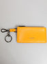 Dolce & Gabbana Yellow Orange Leather Credit Card Key Holder Clip On Wallet Dolce & Gabbana