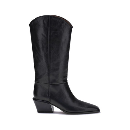 Paris Texas Black Calf Leather Bos Taurus Ankle Boots Paris Texas