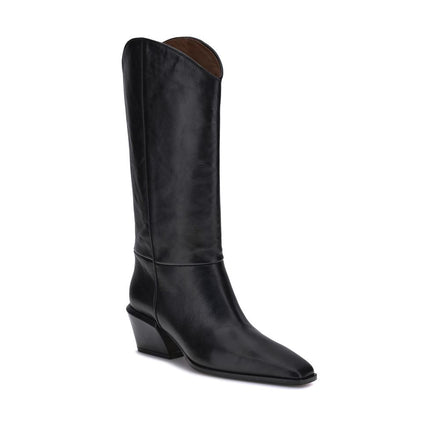 Paris Texas Black Calf Leather Bos Taurus Ankle Boots Paris Texas