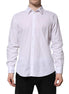Dolce & Gabbana White Cotton STAFF Long Sleeves Forma Shirt Dolce & Gabbana
