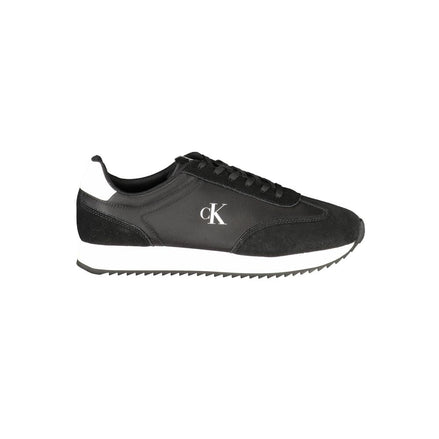 Calvin Klein Black Leather Men Sneaker Calvin Klein
