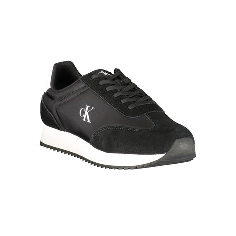 Calvin Klein Black Leather Men Sneaker Calvin Klein