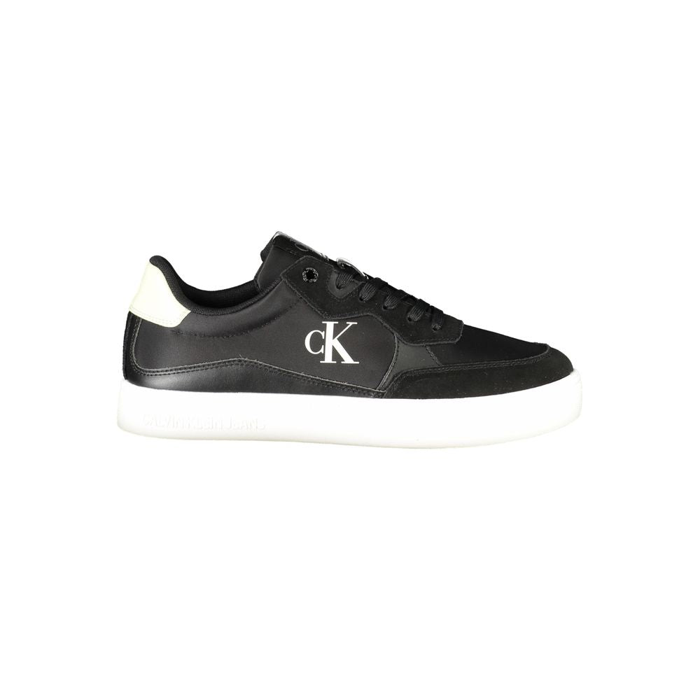 Calvin Klein Black Leather Men Sneaker Calvin Klein