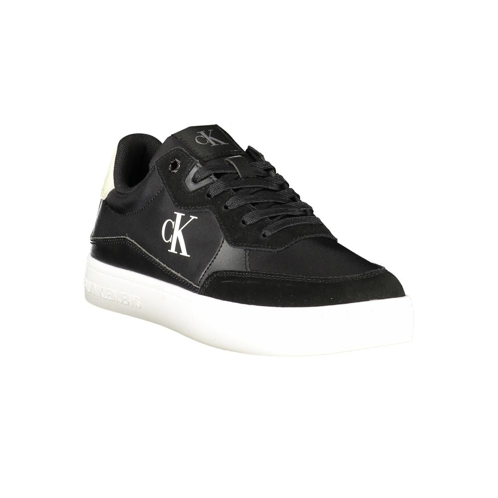 Calvin Klein Black Leather Men Sneaker Calvin Klein