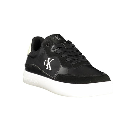 Calvin Klein Black Leather Men Sneaker Calvin Klein