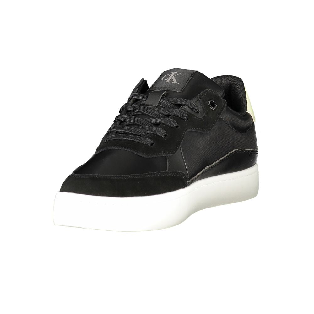 Calvin Klein Black Leather Men Sneaker Calvin Klein