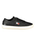 Tommy Hilfiger Black Leather Women's Sneaker Tommy Hilfiger
