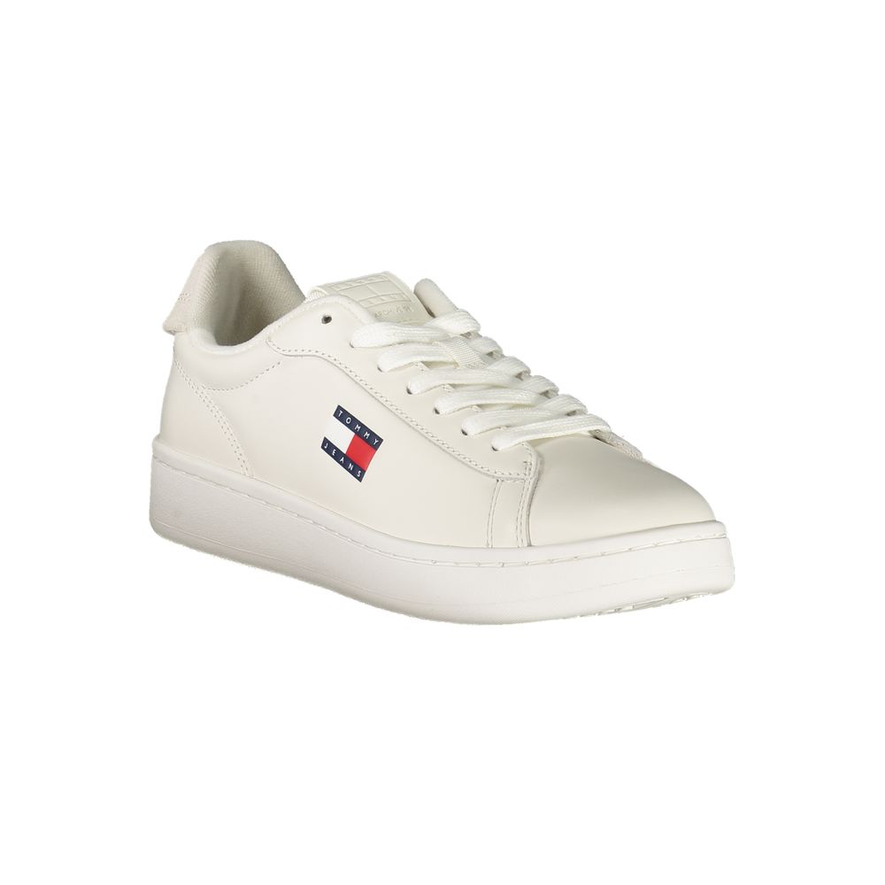 Tommy Hilfiger White Leather Women Sneaker Tommy Hilfiger