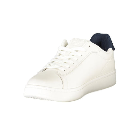 Tommy Hilfiger White Leather Men Sneaker Tommy Hilfiger