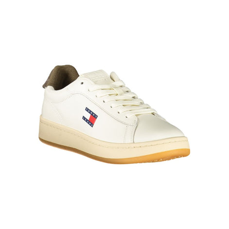Tommy Hilfiger White Leather Women Sneaker Tommy Hilfiger