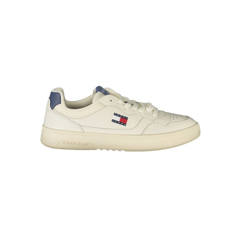 Tommy Hilfiger White Leather Men Sneaker Tommy Hilfiger