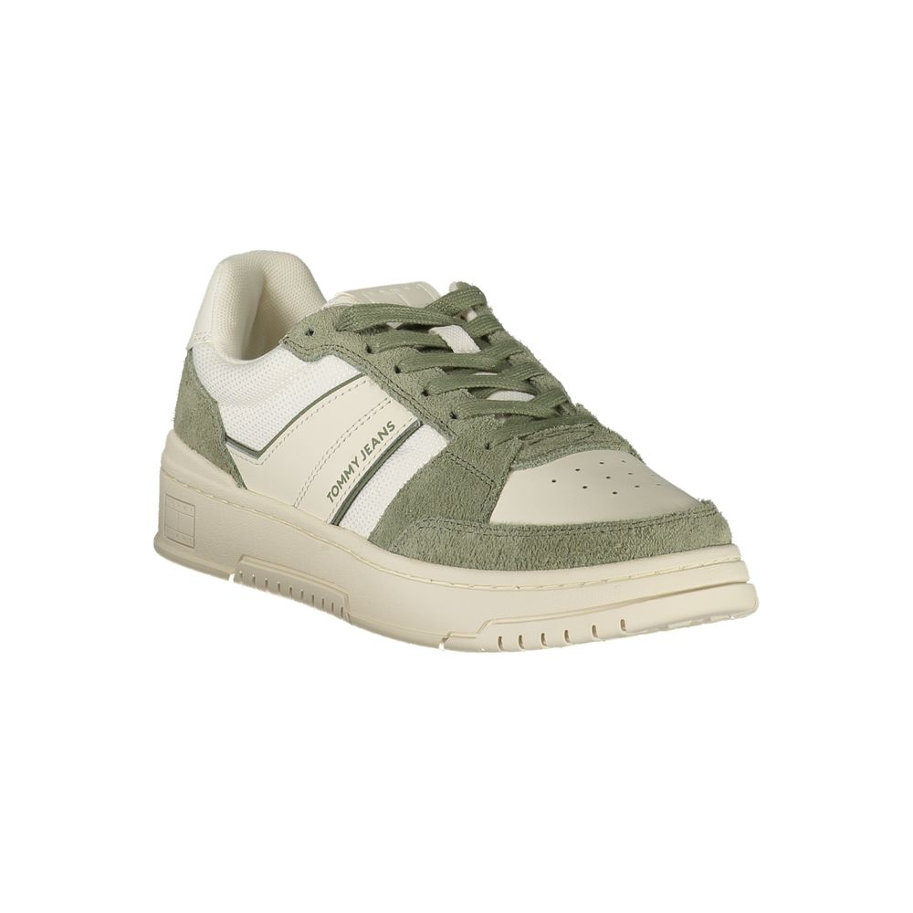 Tommy Hilfiger White Leather Men Sneaker Tommy Hilfiger