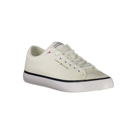 Tommy Hilfiger White Polyester Men Sneaker Tommy Hilfiger