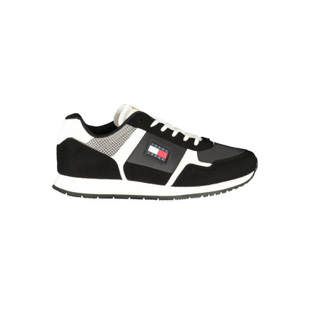 Tommy Hilfiger Black Polyester Men Sneaker Tommy Hilfiger