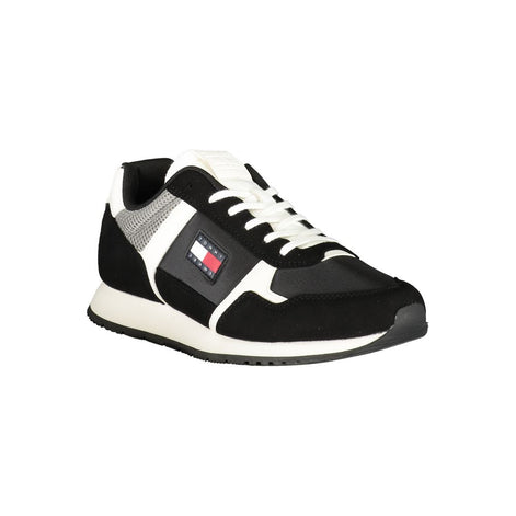 Tommy Hilfiger Black Polyester Men Sneaker Tommy Hilfiger