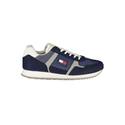 Tommy Hilfiger Blue Polyester Men Sneaker Tommy Hilfiger