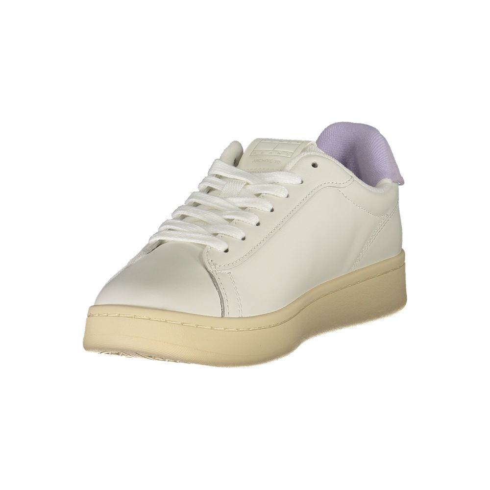 Tommy Hilfiger White Leather Women Sneaker Tommy Hilfiger