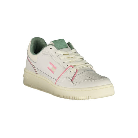 Tommy Hilfiger White Leather Women Sneaker Tommy Hilfiger