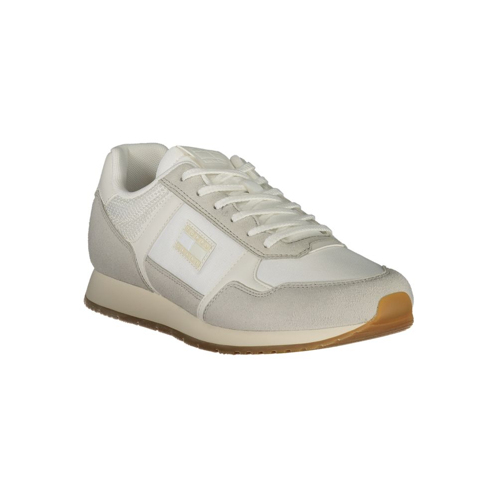 Tommy Hilfiger White Polyester Men Sneaker Tommy Hilfiger