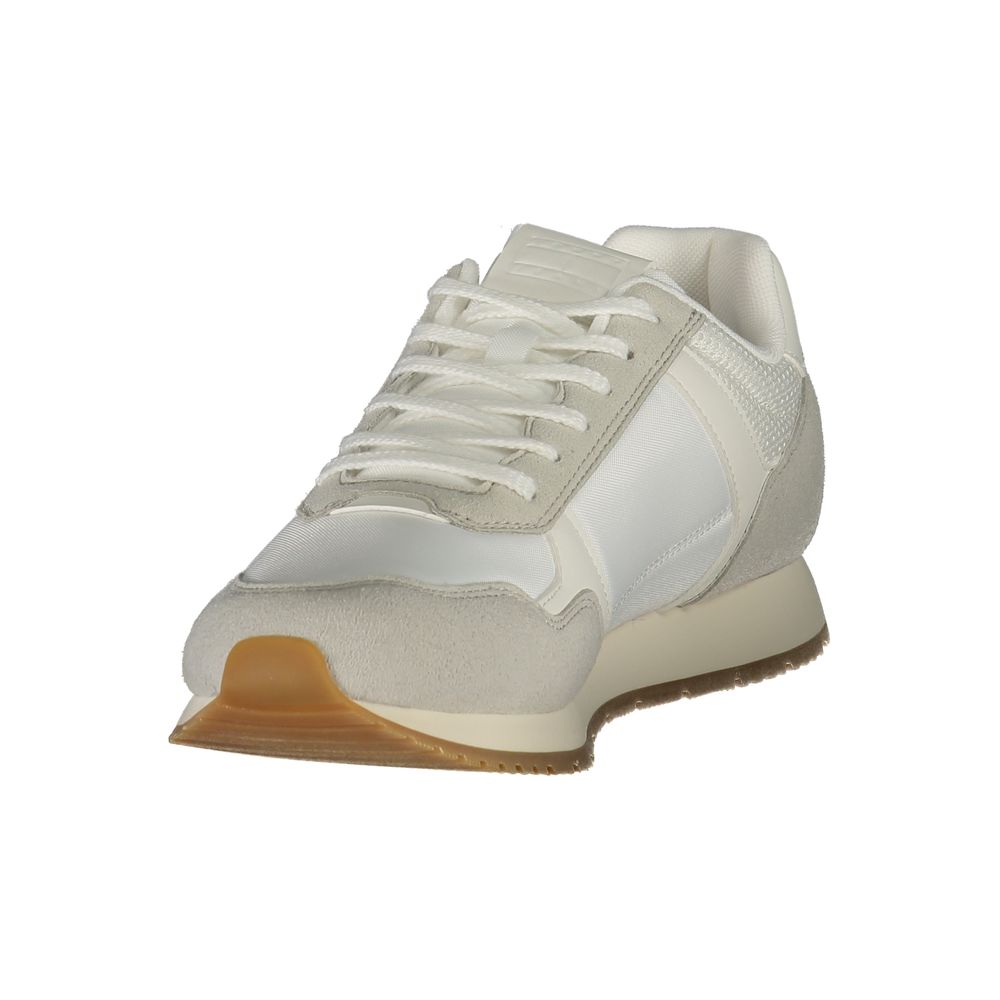 Tommy Hilfiger White Polyester Men Sneaker Tommy Hilfiger