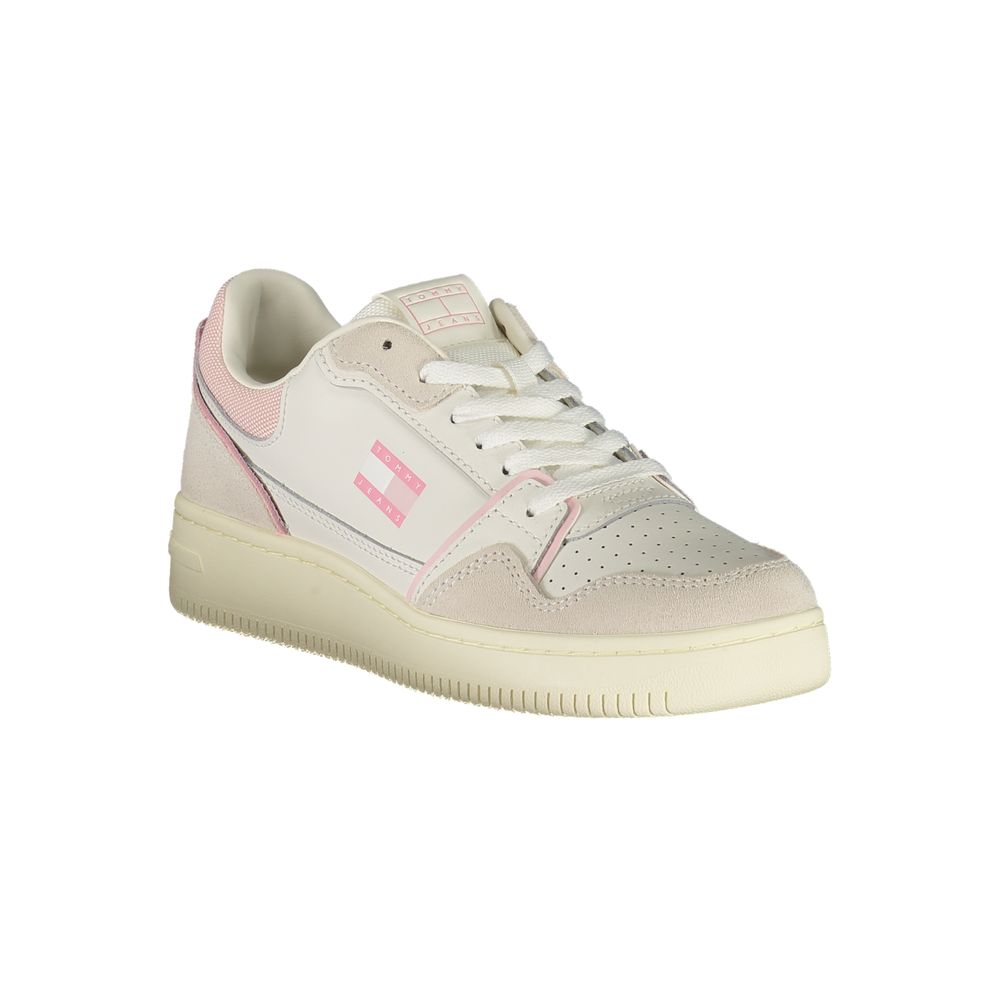 Tommy Hilfiger White Leather Women Sneaker Tommy Hilfiger