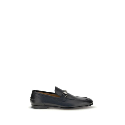 Gucci Black Calf Leather Bos Taurus Slip-On Loafers Gucci