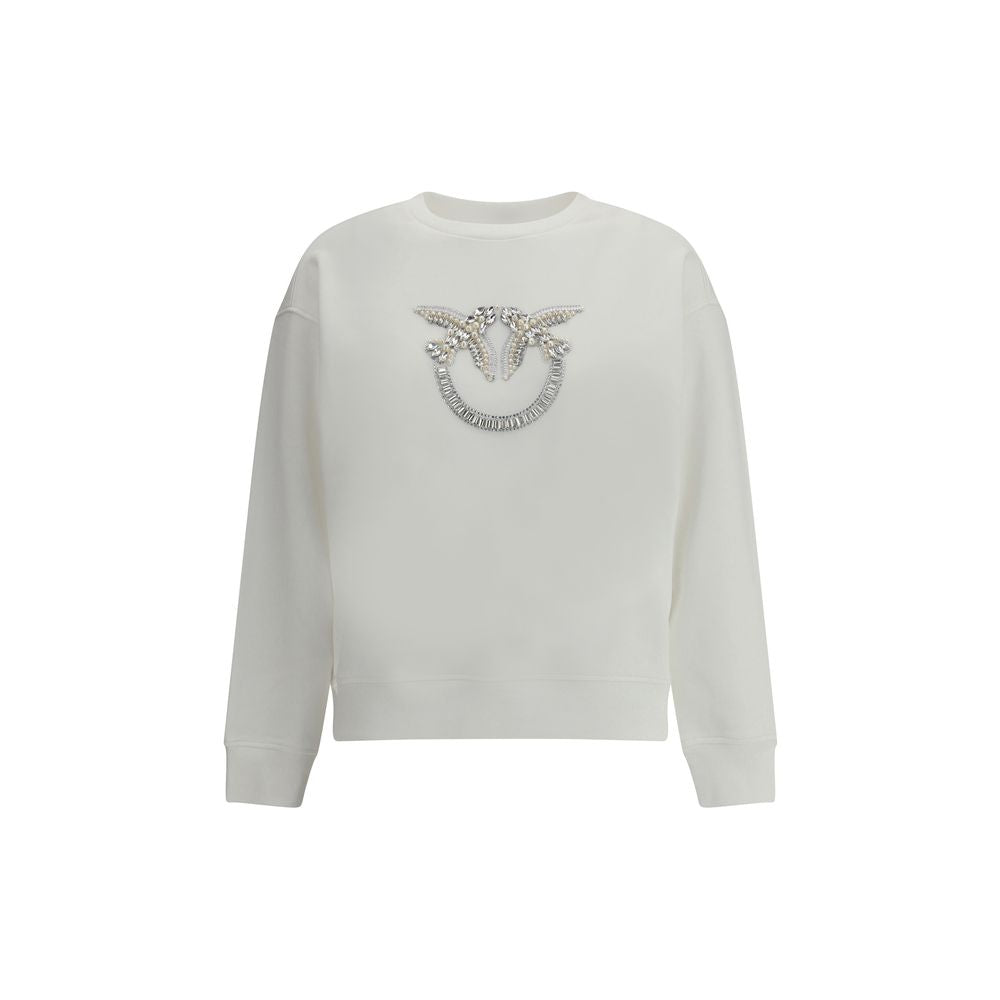 PINKO White Cotton Sweatshirt PINKO