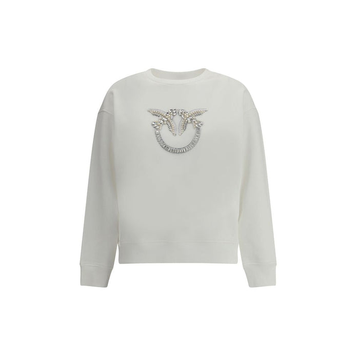 PINKO White Cotton Sweatshirt PINKO