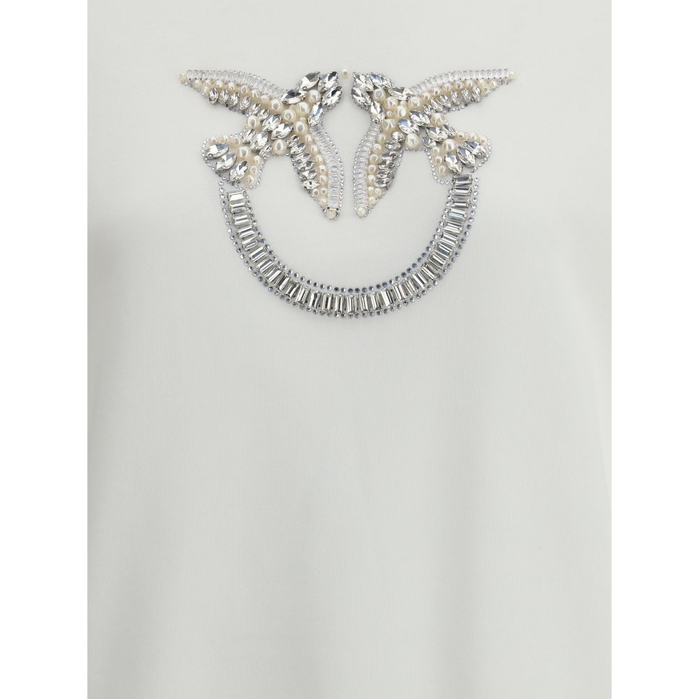 PINKO White Cotton Sweatshirt PINKO