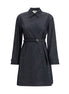 Fendi Blue Cotton Casual Dress Fendi