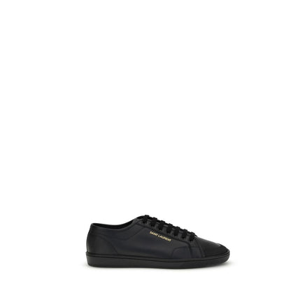 Saint Laurent Black Calf Leather Bos Taurus Low Top Sneakers Saint Laurent