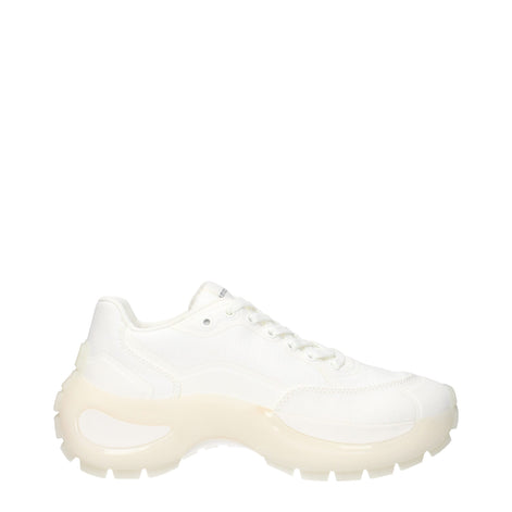 Max Mara White Fabric Chunky Sneakers Max Mara