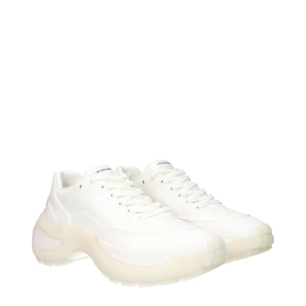 Max Mara White Fabric Chunky Sneakers Max Mara