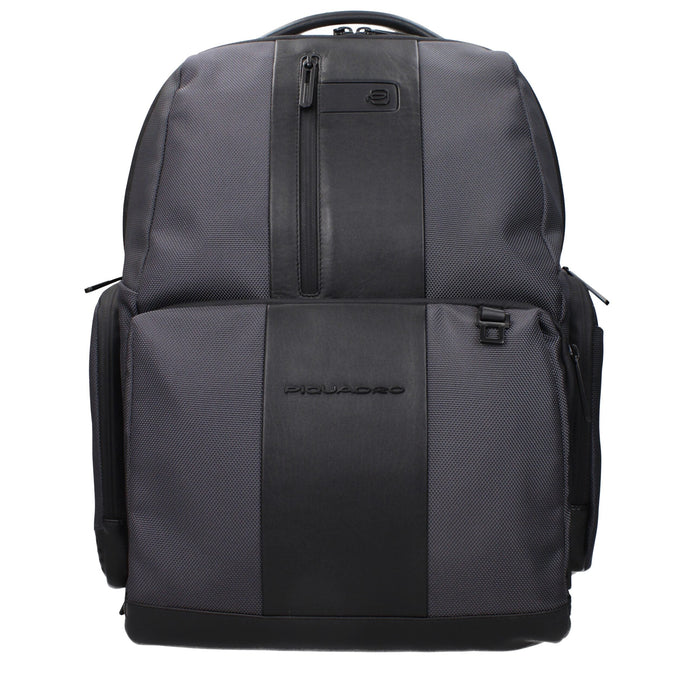 Piquadro Gray Nylon Backpack Piquadro
