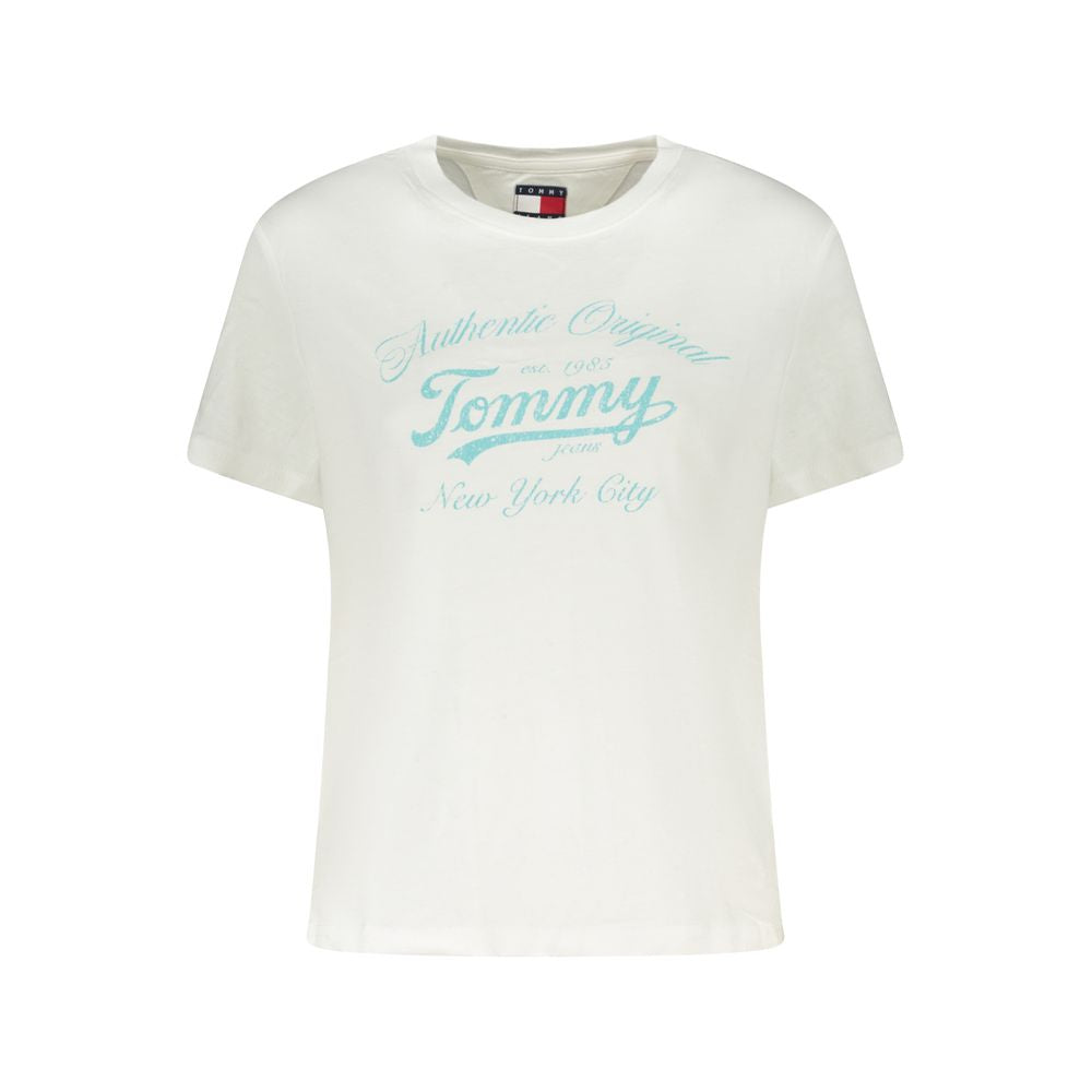 Tommy Hilfiger White Cotton Women T-Shirt Tommy Hilfiger
