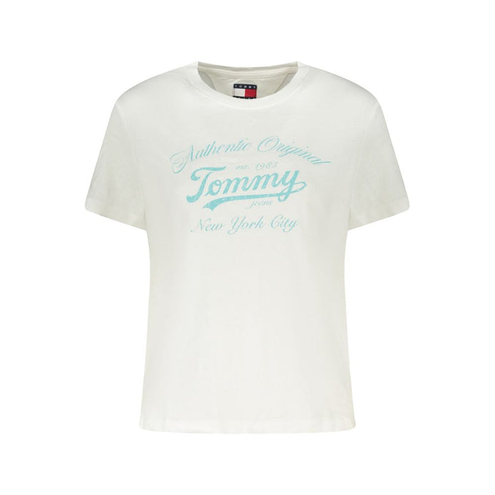 Tommy Hilfiger White Cotton Women T-Shirt Tommy Hilfiger