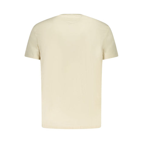 Tommy Hilfiger Beige Cotton Men T-Shirt Tommy Hilfiger
