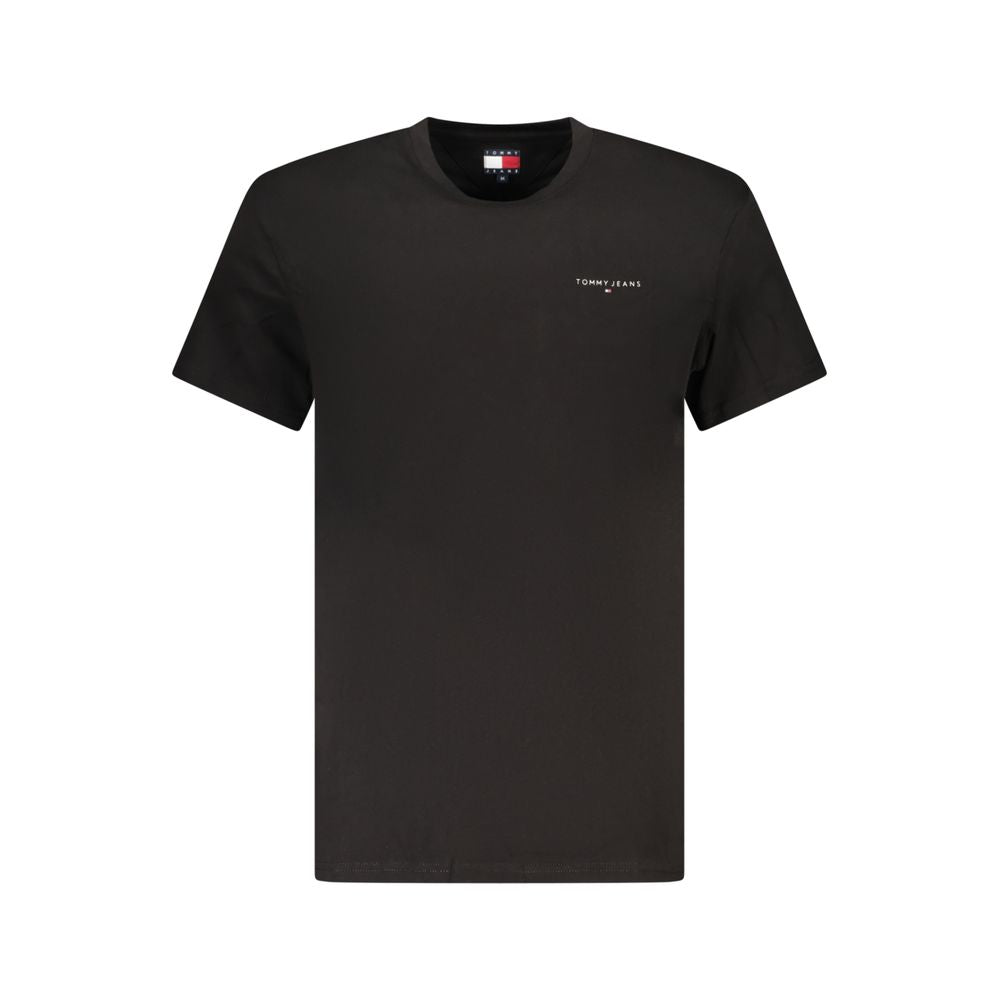 Tommy Hilfiger Black Cotton Men T-Shirt Tommy Hilfiger