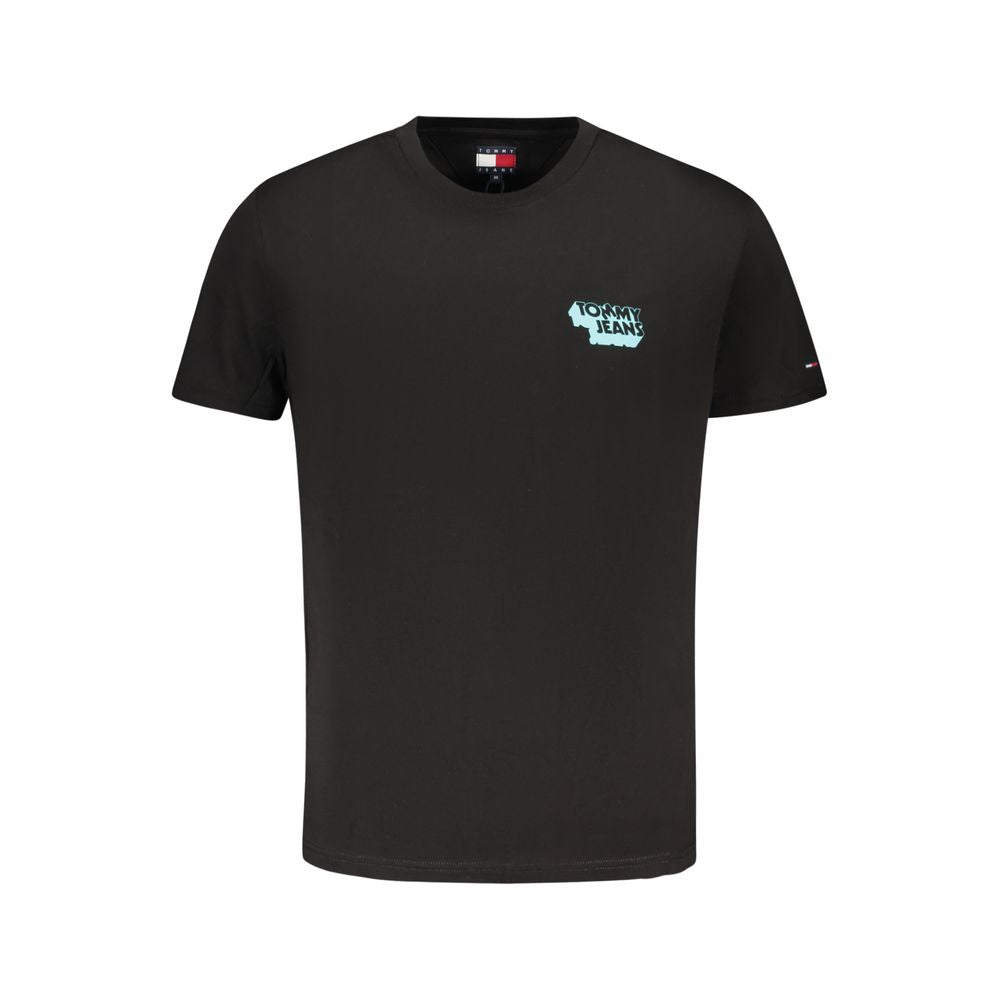 Tommy Hilfiger Black Cotton Men T-Shirt Tommy Hilfiger