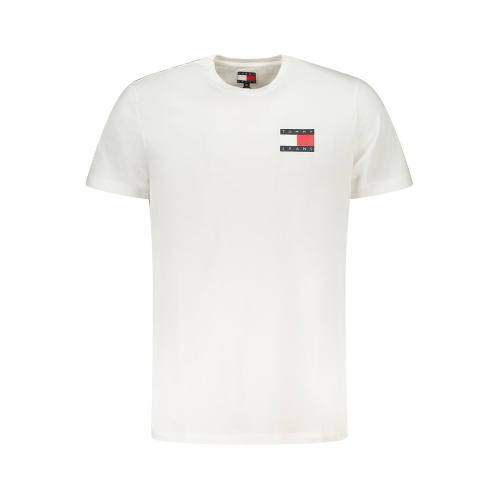 Tommy Hilfiger White Cotton Men T-Shirt Tommy Hilfiger