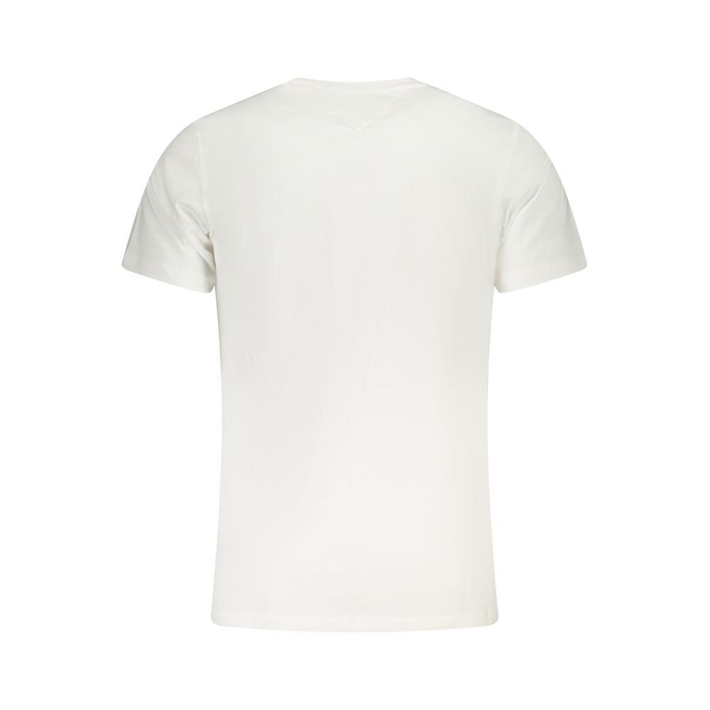 Tommy Hilfiger White Cotton Men T-Shirt Tommy Hilfiger