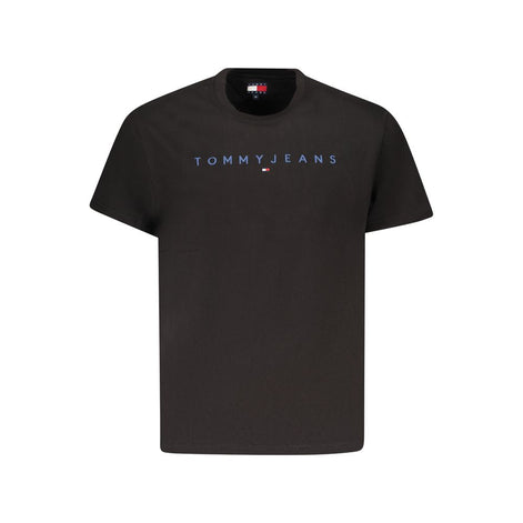 Tommy Hilfiger Black Cotton Men T-Shirt Tommy Hilfiger