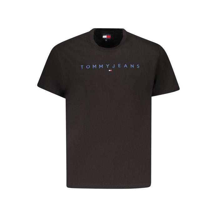 Tommy Hilfiger Black Cotton Men T-Shirt Tommy Hilfiger