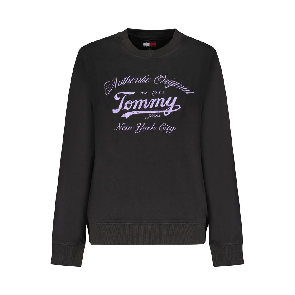 Tommy Hilfiger Black Cotton Women Sweater Tommy Hilfiger
