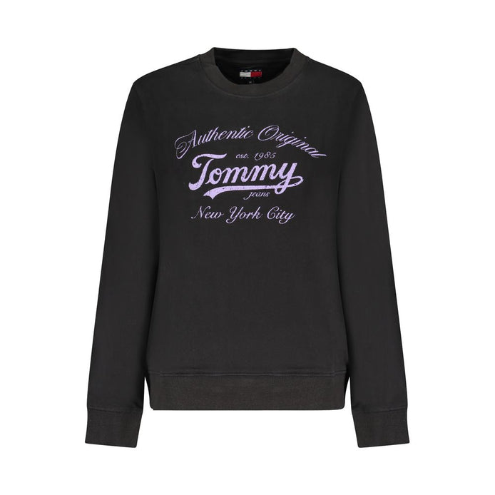 Tommy Hilfiger Black Cotton Women Sweater Tommy Hilfiger