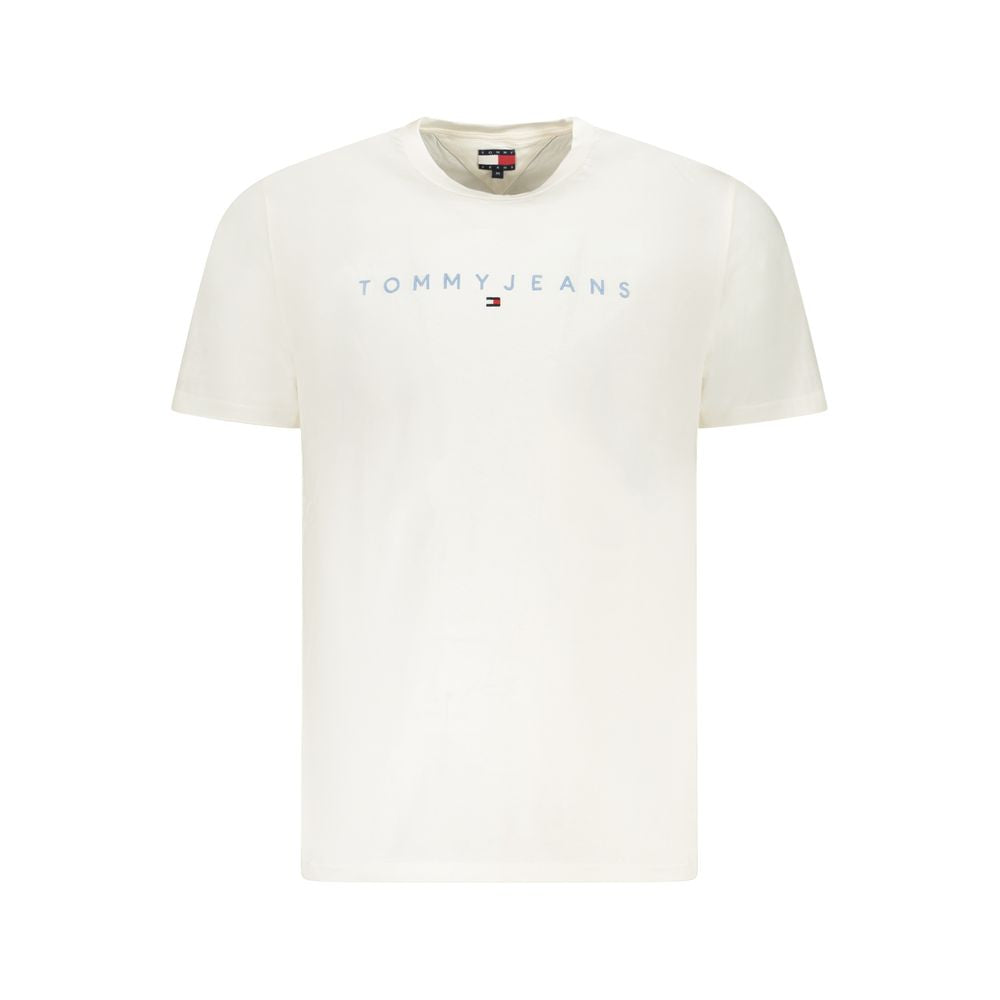 Tommy Hilfiger White Cotton Men T-Shirt Tommy Hilfiger