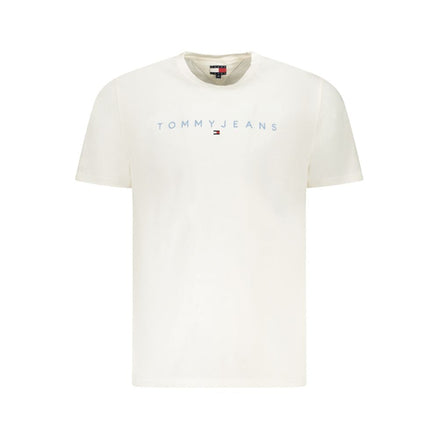Tommy Hilfiger White Cotton Men T-Shirt Tommy Hilfiger